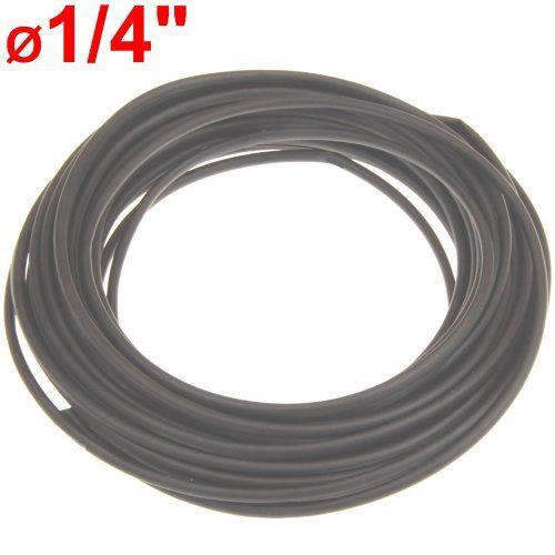50 ft Ø1/4" heat shrink tubing wire wrap black polyolefin 2:1 shrink ratio