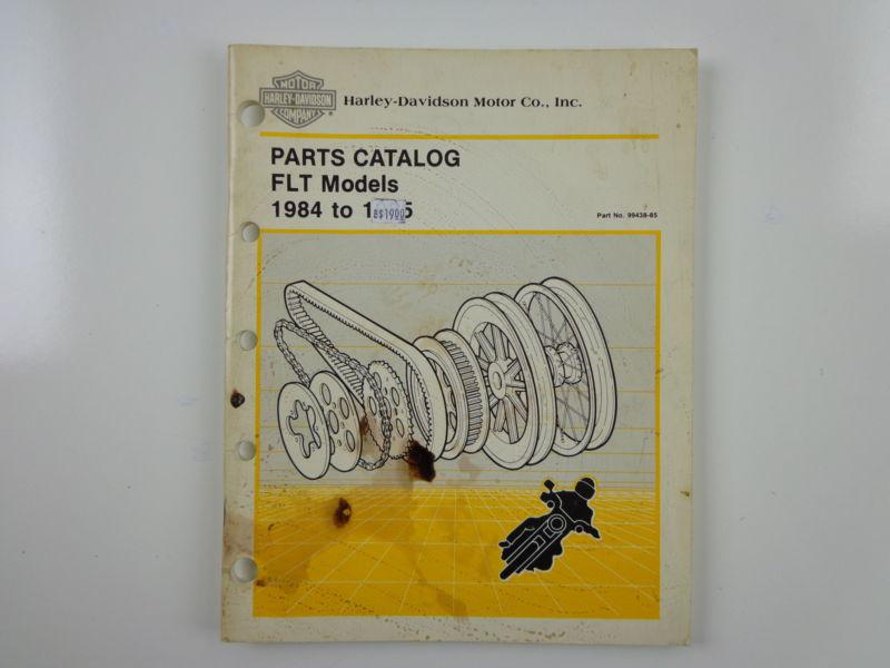 Harley davidson 1984-86 flt models parts catalog 99438-86 #4