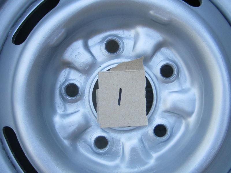 '67 CHEVY CHEVELLE SS CAMARO NOVA RALLY WHEELS 14X5 DA CODE RIMS RARE, US $9.99, image 3