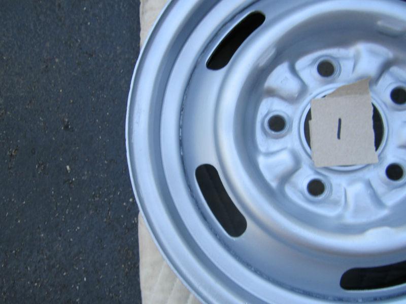 '67 CHEVY CHEVELLE SS CAMARO NOVA RALLY WHEELS 14X5 DA CODE RIMS RARE, US $9.99, image 5