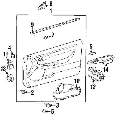 Toyota 6749206020 genuine oem factory original corner cover