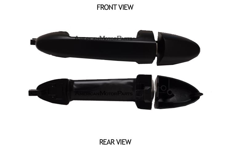 Left or right primed black outside front/rear door handle mazda mercury ford