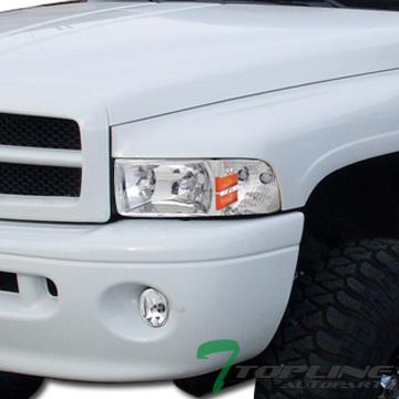 Factory style chrome head lights lamps parking signal 94-02 dodge ram truck cab