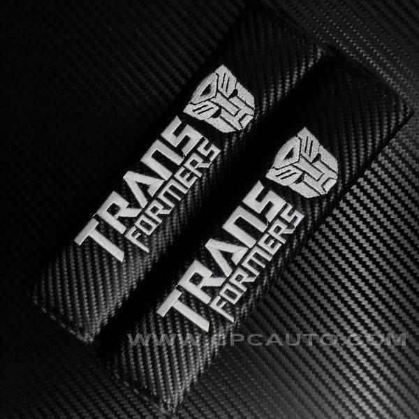 Seat belt shoulder pad carbon fiber  transformers autobot  2pcs set
