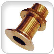 Groco, 2-1/2" thru-hull with nut, th2500w 