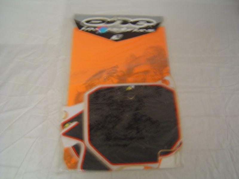 One industries black printed background 2003-2004 honda cr85 bgp-ho081-bk