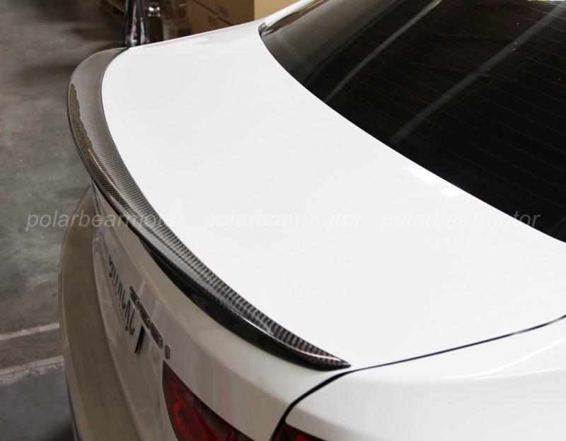 Bmw f30 3 series sedan p-style carbon fiber spoiler lip 320i 328i 335i 2012-up