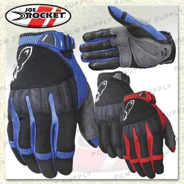 Joe rocket big bang mesh short glove blue 2x