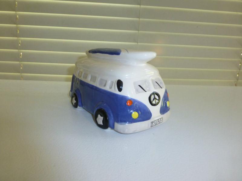 Volkswagen bus type 2 ceramic coin bank. 