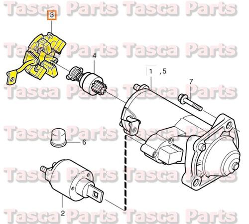 Brand new oem starter motor brush retainer 2001-2009 volvo c70 s60 s70 s80 v70