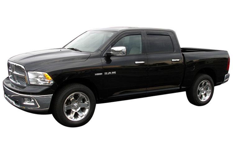 09-12 dodge ram quad cab avs front & rear pair 4pc seamless vent visors 994003