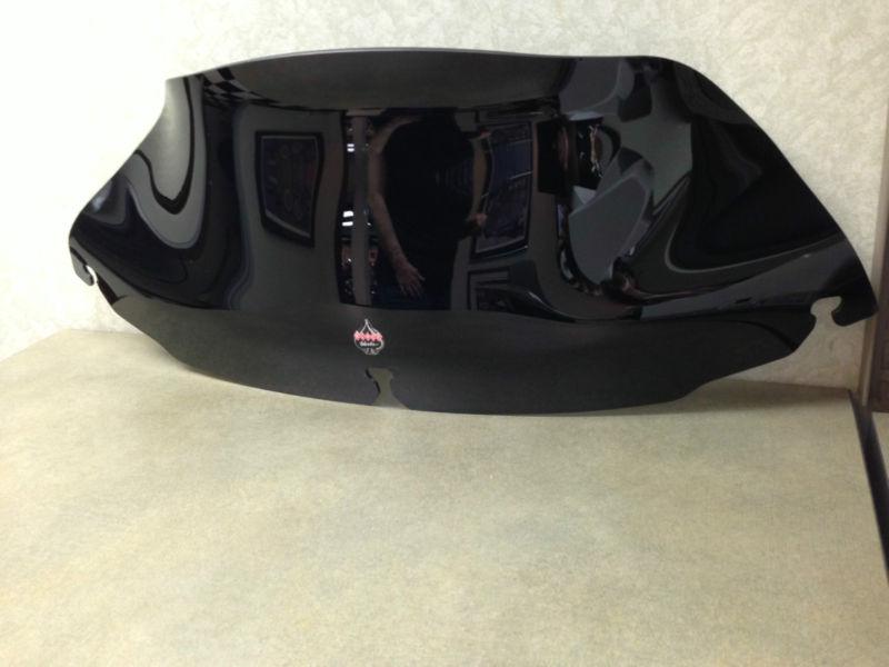 Klock black windshield,  6 1/2" heighth, flare.  demo