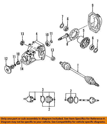 Mazda oem 075527210 transfer case output shaft bearing