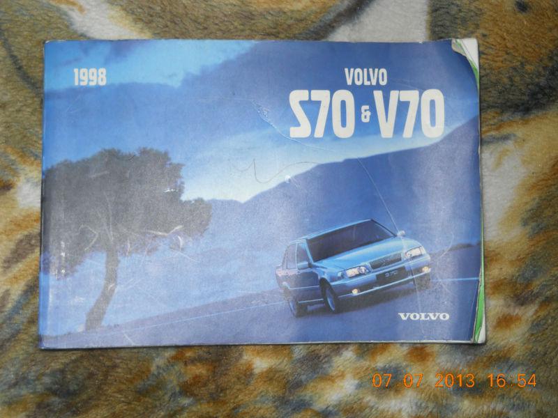 98 volvo s70 v70 s v 70  owners manual guide oem