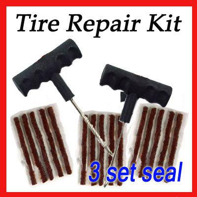 Tire repair kit, 17pcs tubeless tire tyre puncture repair 3pcs seals