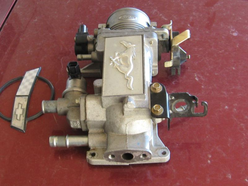 !! OEM 1996-2002 Mustang 4.6 Upper Plenum, Throttle Body W/ IAC, TPS Sensors !!, US $18.95, image 3