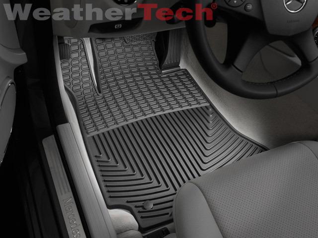 Weathertech® all-weather floor mats - mercedes c-class sedan - 2008-2014 - black