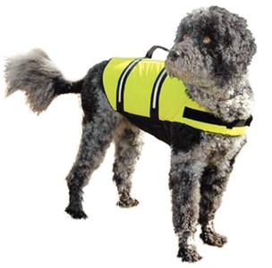 Paws aboard 1400 doggy life jacket yellow m