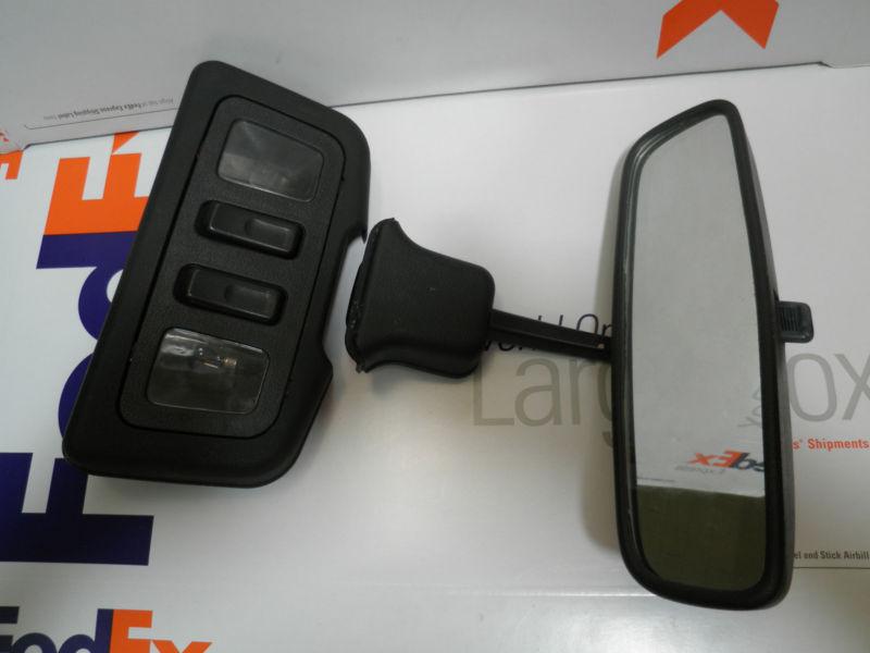 Jdm crx glass top map light and rear view (fits: crx)