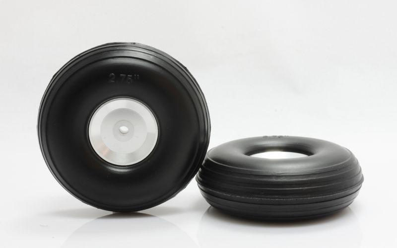 Rcs rc airplane 2.5" rubber wheel with aluminum core (2 units)