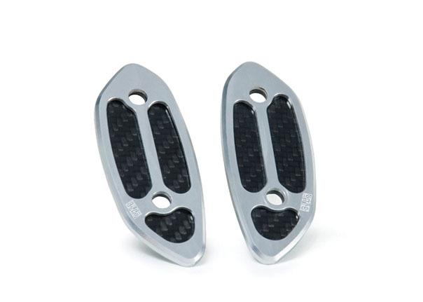 Yoshimura mirror cap kit aluminum/carbon fiber honda cbr600rr 2007-2011