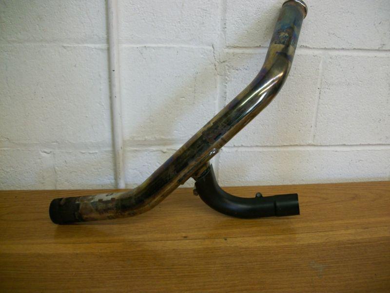 Harley davidson dyna wide glide super glide & low rider rear exhaust pipe