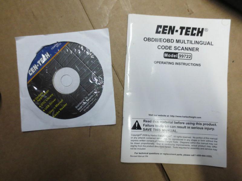 Cen-Tech 99722 OBDII / EOBD Automotive Car Scanner , US $44.99, image 5