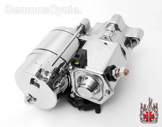 Chrome starter 1.4kw fits harley sportster xl 1981-07