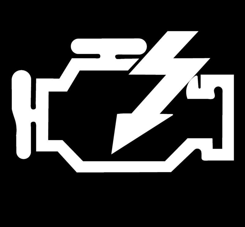 Jdm check engine vinyl decal sticker jdm honda wrx vw slammed japan drift domo 