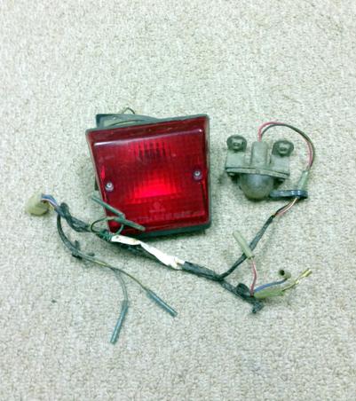 Kawasaki klr 650 tail ligth - license light set