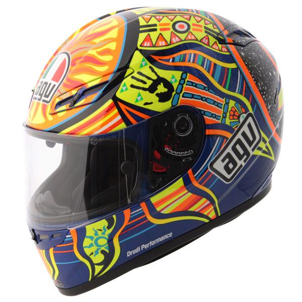 Agv k3 5 continents motorcycle street helmet blue valentino rossi 46 new
