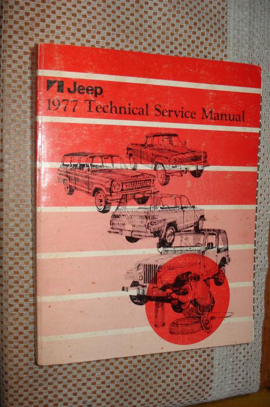 1977 jeep cherokee cj and more service manual original shop book rare