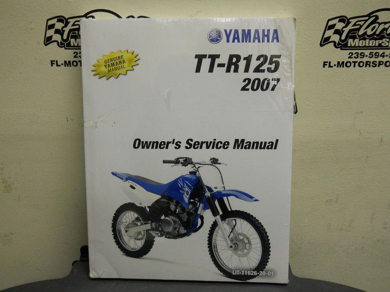Yamaha ttr125 ttr 125 factory service manual part# lit-11626-20-01