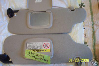 99 - ford - windstar - sun visors w/ clips