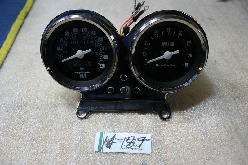 Sell EPS14187 NEW Harley speedo tach gauges + mount + cups FXR Shovel