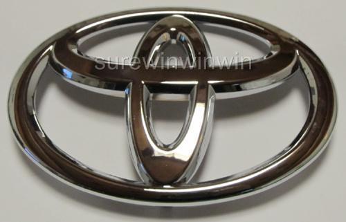 Car chrome 3d badge emblem sticker toyota hood bumper trail 124mm