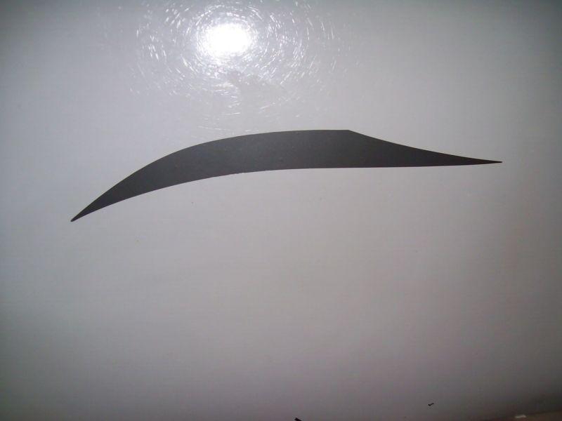 2 new trailer camper rv boat car trailer graphic decals charcoal gray 40 x 3 1/2