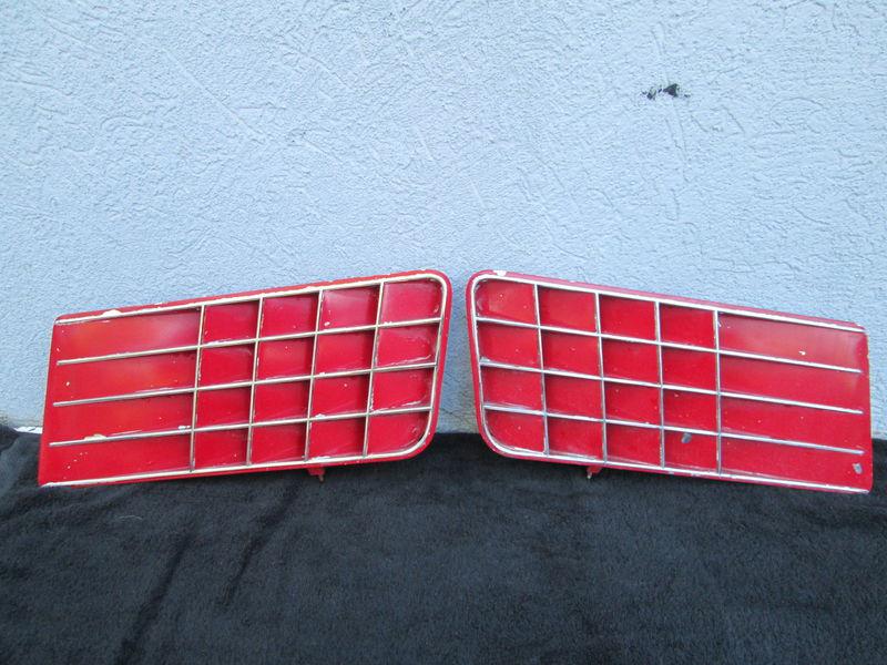 70-72 corvette side fender air louver vents oem gm c3 