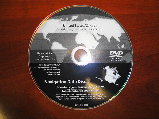 2007 2008 2009 2010 yukon denali tahoe cadillac srx dts navigation dvd map disc