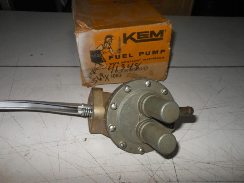 Rebuilt kem fuel pump 1083 ac 41348 merc comet ford fairlane mustang v8 289 302 
