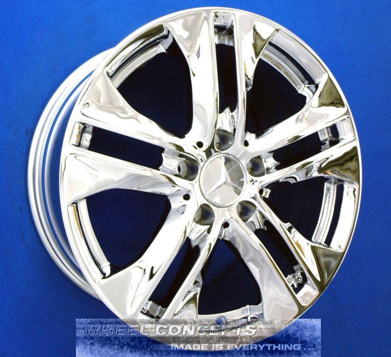 Mercedes e350 e 350 coupe convertible 17 inch chrome wheels rims oem 17"