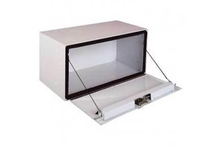 1-005000 delta pro 30-inch steel underbed box - white (30l x 18h x 18w)