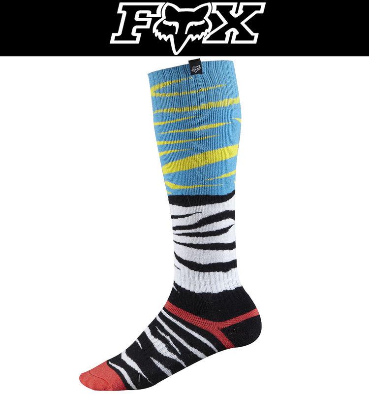 Fox racing fri forzaken thick socks black blue shoe sizes 6-13 dirt atv mx 2014