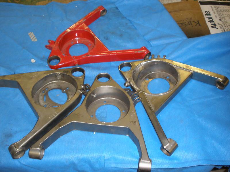 4 new nascar road race front suspension lower control arms, ronnie hopkins engr.