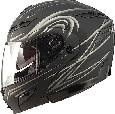 Gmax gm54s modular helmet derk flat black/silver s g1540394 f.tc-12