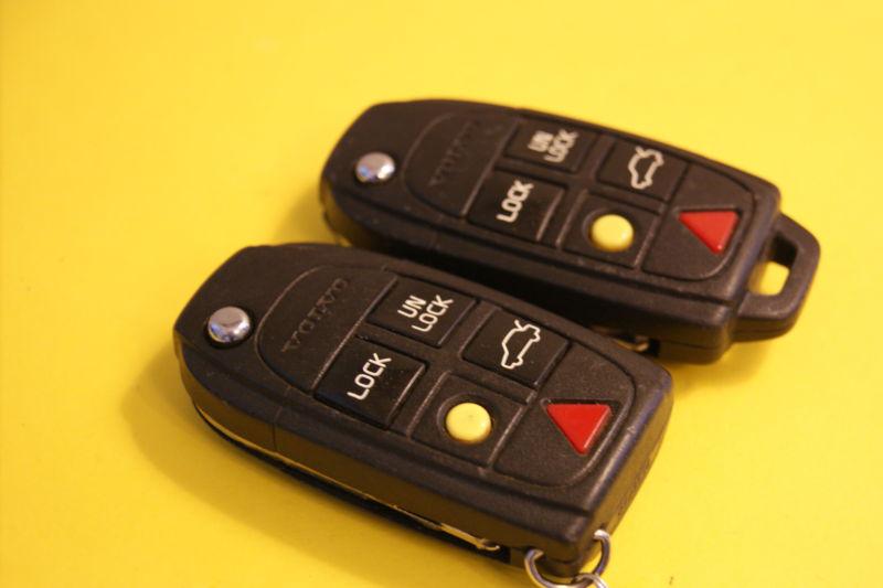 LOT OF 2 VOLVO S60 S80 XC90 V70 XC70 FLIP KEY KEYLESS REMOTE FOB LQNP2T-APU, US $59.99, image 2