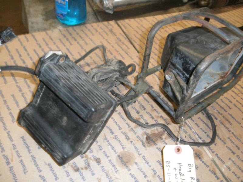Honda atc250es big red    headlight frame, wiring, housing  