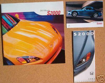 2003 honda s2000 brochure set...neat !