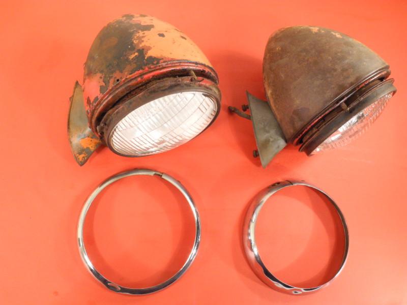 Sell 1937 1938 1939 1940 Chevy truck Solid LH RH headlight buckets hot