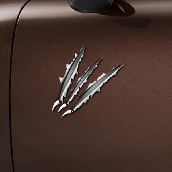 Three scratches funny car sticker vinyl graphic decal bumper window van lorry